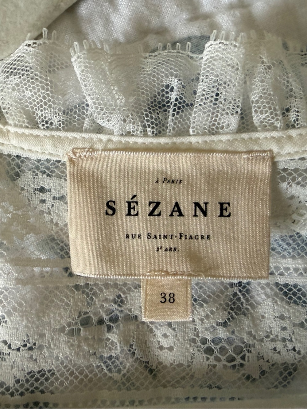 Sézane NWOT SZ 6 Shenali Top SZ 6 Never Worn!!! Immaculate!! 🇫🇷‼️ - Picture 6 of 7